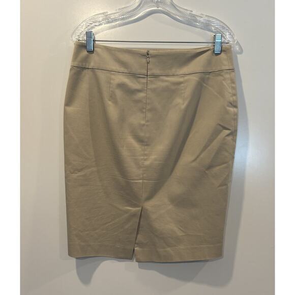 Ann Taylor Beige Pencil Skirt Career Womens Size 8 (1848) - Picture 3 of 6